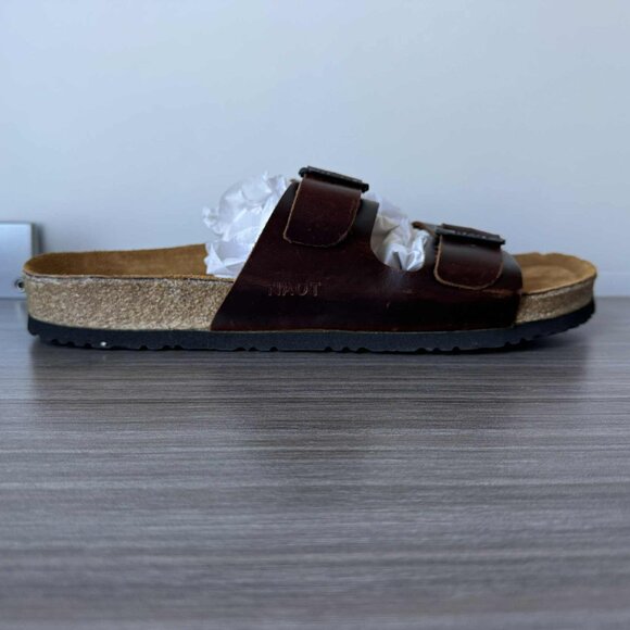 Naot Santa Barbara Men\'s Slides Sandals Size EU 48, US 15-15.5 $135 Buffalo Lthr main image 11